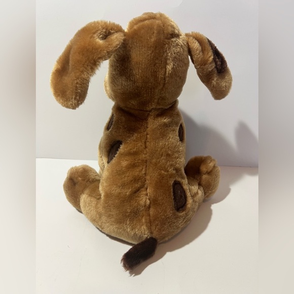 Vintage Shalom Toy Co Plush Puppy Dog Spots Eye Patch Brown - Picture 8 of 11